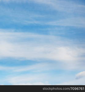 White clouds in blue sky