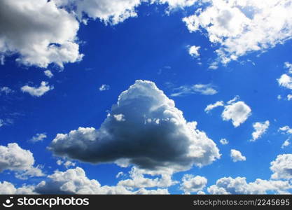 White clouds in blue sky. Blue sky background.. White clouds in blue sky. Blue sky background