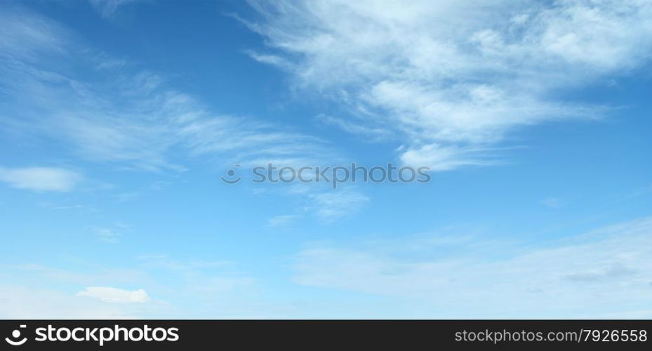 white clouds in the blue sky