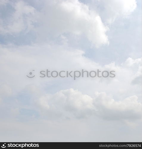 white clouds in the blue sky