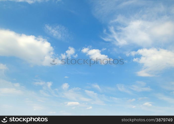 white clouds on a blue sky background