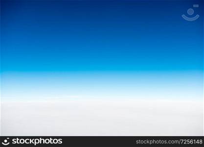 White clouds on blue clear sky for nature background