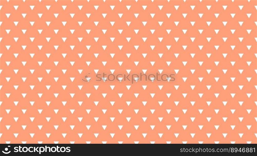 white colour triangles pattern over light salmon red useful as a background. white color triangles over light salmon red background