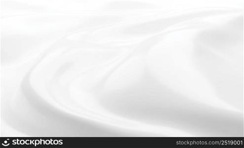 White cosmetic cream background 3D render