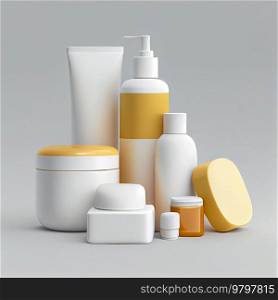 White Cosmetic Cream Collection for Skincare