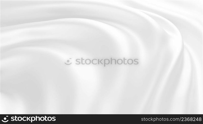 White cosmetic cream texture background 3D render