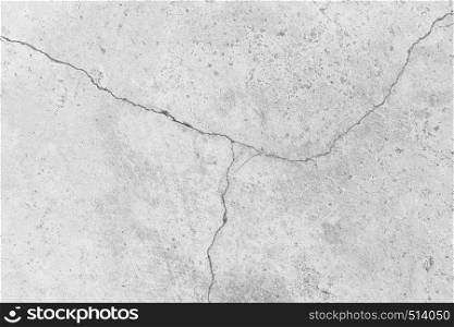 White Cracked concrete wall surface of rough texture background for design in your work.