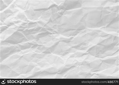 White crumpled recycled paper texture background for business communication and education concept design.