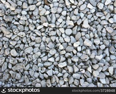 White crushed stone surface background texture