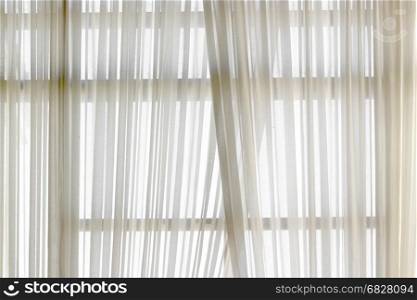 white curtains with bright sunlight abstract interior background