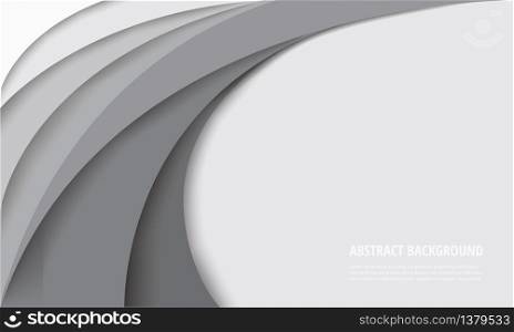 white curve template background vector illustration EPS10