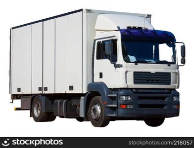 White delivery truck