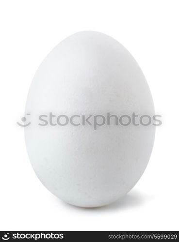 White egg isolated on white