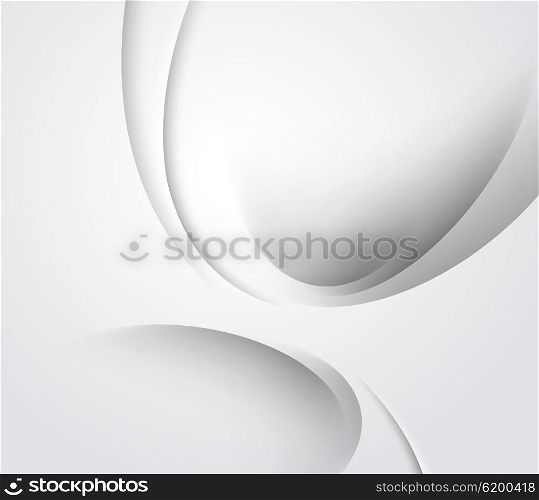 White elegant business background. Abstract white background. Template Abstract background with white curves lines and shadow. For flyer, brochure, booklet and websites design