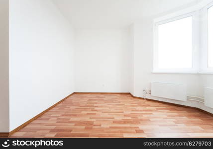 white empty room with door