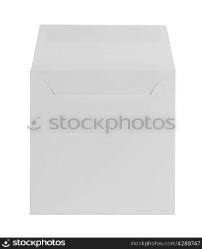 white envelope isolated on white background