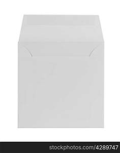 white envelope isolated on white background