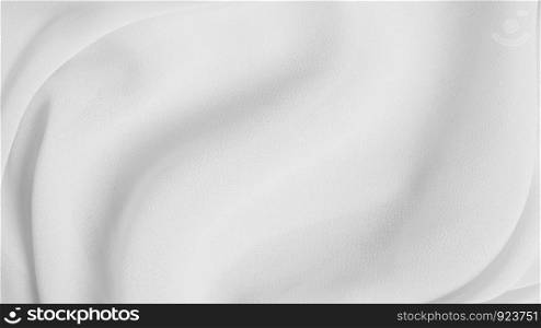 White fabric texture background with copy space