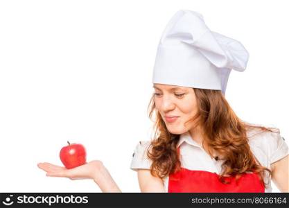 ++++ white, female, chef, uniform, hat, person,