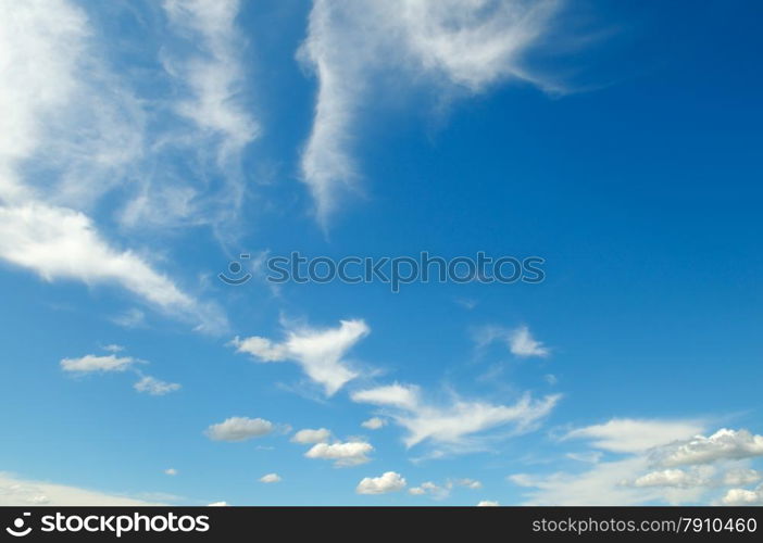 white fluffy clouds in the sky