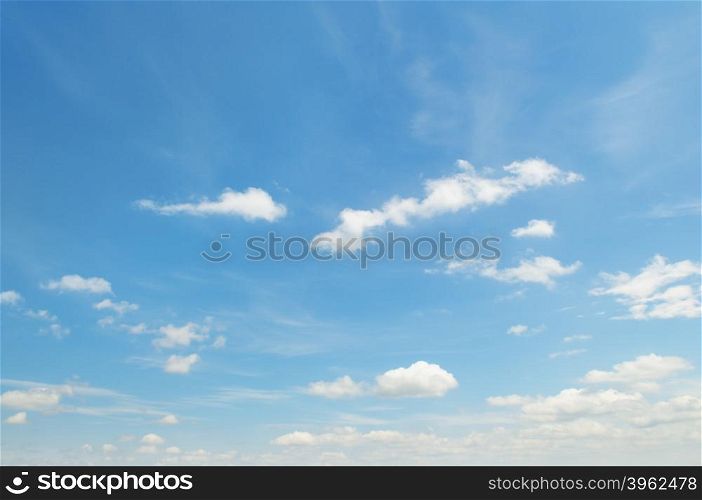 white fluffy clouds on sky