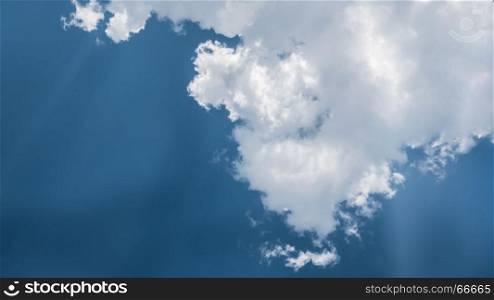 White fluffy clouds. White fluffy clouds on a blue sky background