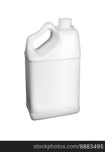 White gallon isolated on white background. White gallon