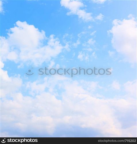 White heap clouds, may be used as background