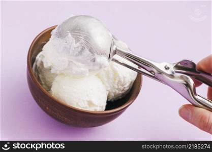 white ice cream background