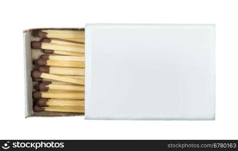 White isolated matches and matchsticks. Studo shot
