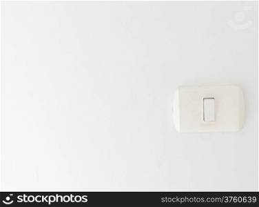 White light switch Switch off the lights The white walls