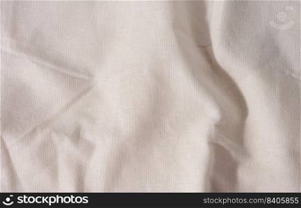 White linen, clothing fabric. Full frame