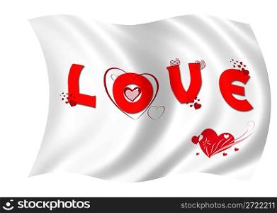 White love flag