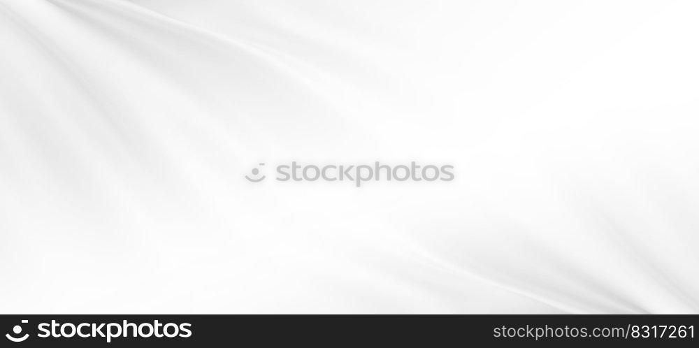 White luxury cloth background with copy space 3D render