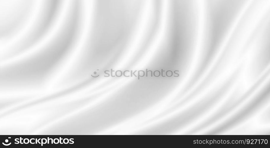 White luxury fabric background with copy space