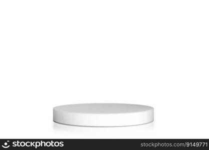 White marble podium isolated on the white background. Podium for product, cosmetic presentation. Creative mock up. Pedestal or platform for beauty products. White marble podium isolated on the white background. Podium for product, cosmetic presentation. Creative mock up. Pedestal or platform for beauty products.