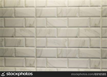 White marble tile in modern kitchen, stock photo