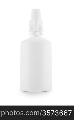 White medical bottle it is isolated