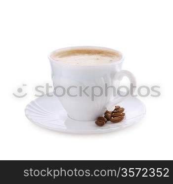 white mug with coffee