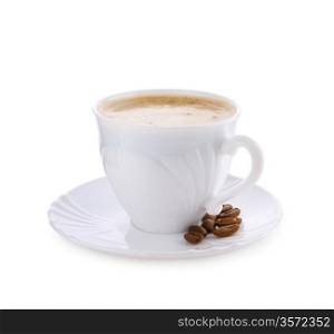 white mug with coffee