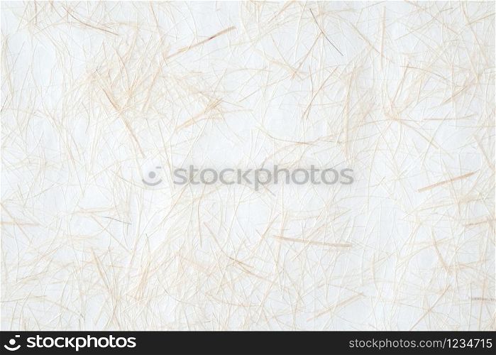White mullberry paper textured background, detail close-up