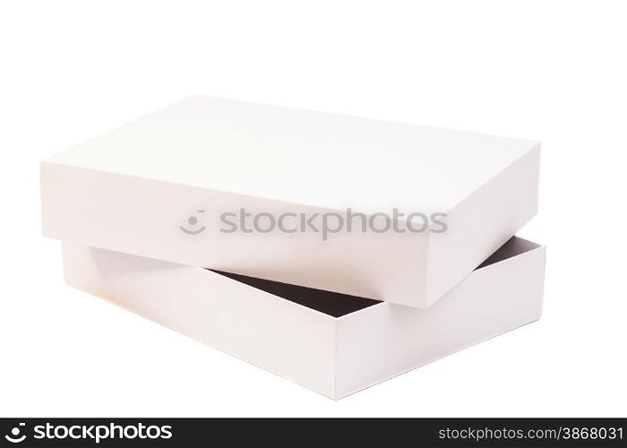 White Package Cardboard Box Opened