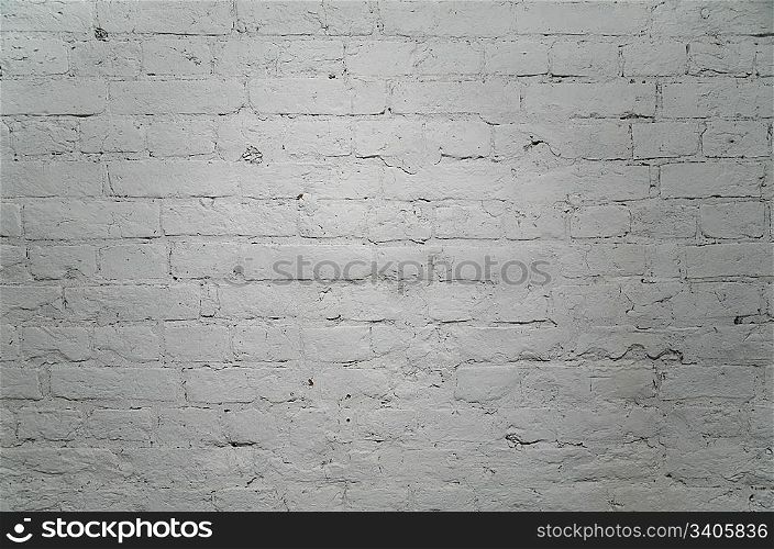 white painted brick wall 2
