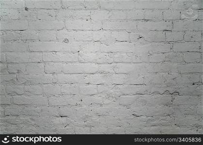 white painted brick wall 2