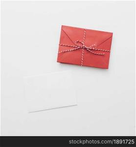 white paper with red envelope. Resolution and high quality beautiful photo. white paper with red envelope. High quality and resolution beautiful photo concept