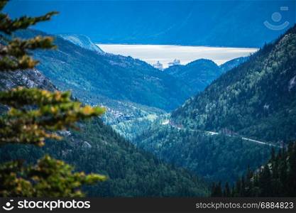 white pass mountains in british columbia