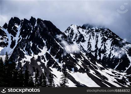 white pass mountains in british columbia