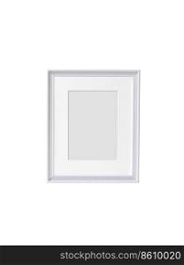 white photo frames Isolated on White Background