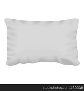 White pillow mockup. Realistic illustration of white pillow vector mockup for web. White pillow mockup, realistic style