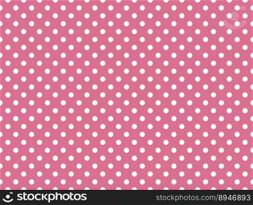 white polka dots pattern over pale violet red useful as a background. white polka dots over pale violet red background